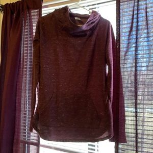 Athletic turtleneck hoodie